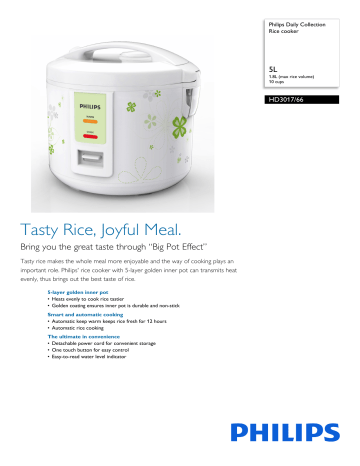 philips hd3017 rice cooker