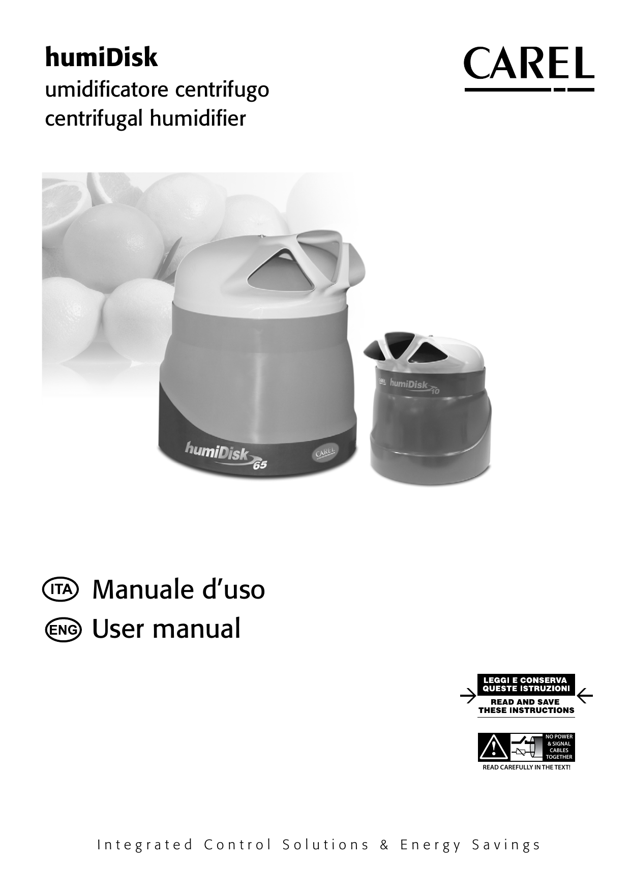 Carel humiDisk User manual | Manualzz