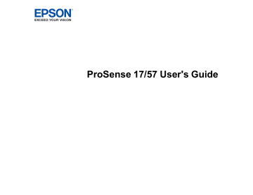 Epson ProSense 57 manual | Manualzz