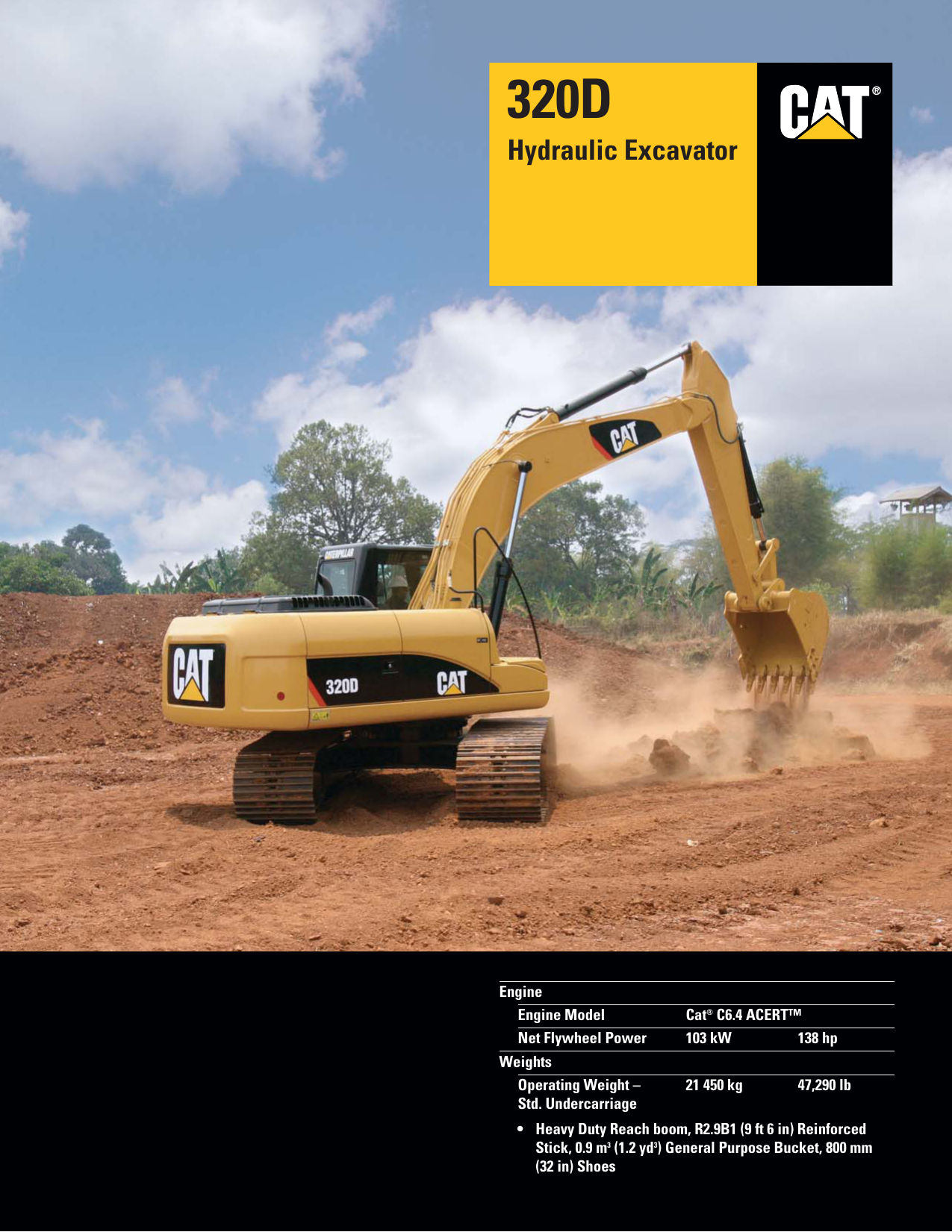 Aehq5892 00 320d Hydraulic Excavator Specalog Ptnr Manualzz