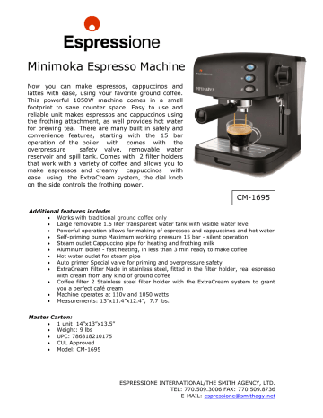 Minimoka Espresso Machine | Manualzz