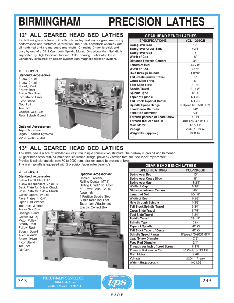 precision lathes birmingham Manualzz