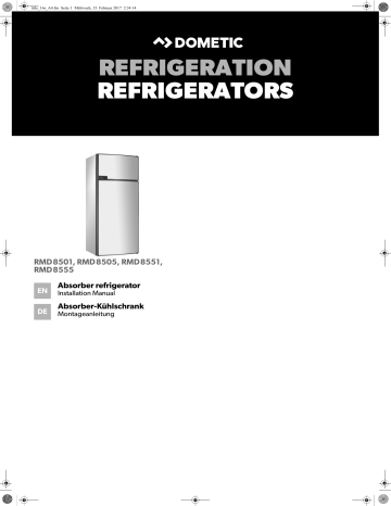 Dometic RMD8501, RMD8505, RMD8551, RMD8555 Installation Manual | Manualzz