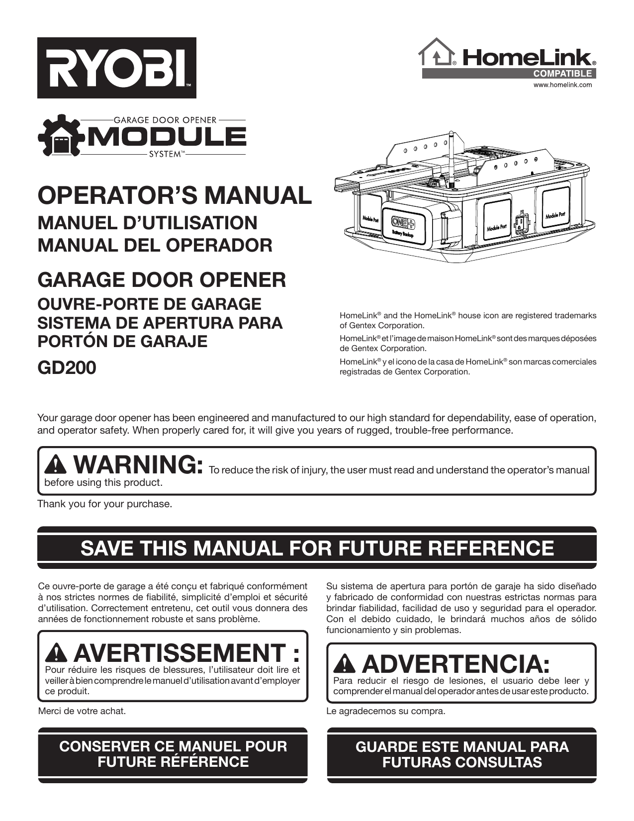 Ryobi GD200 Operator's Manual Manualzz