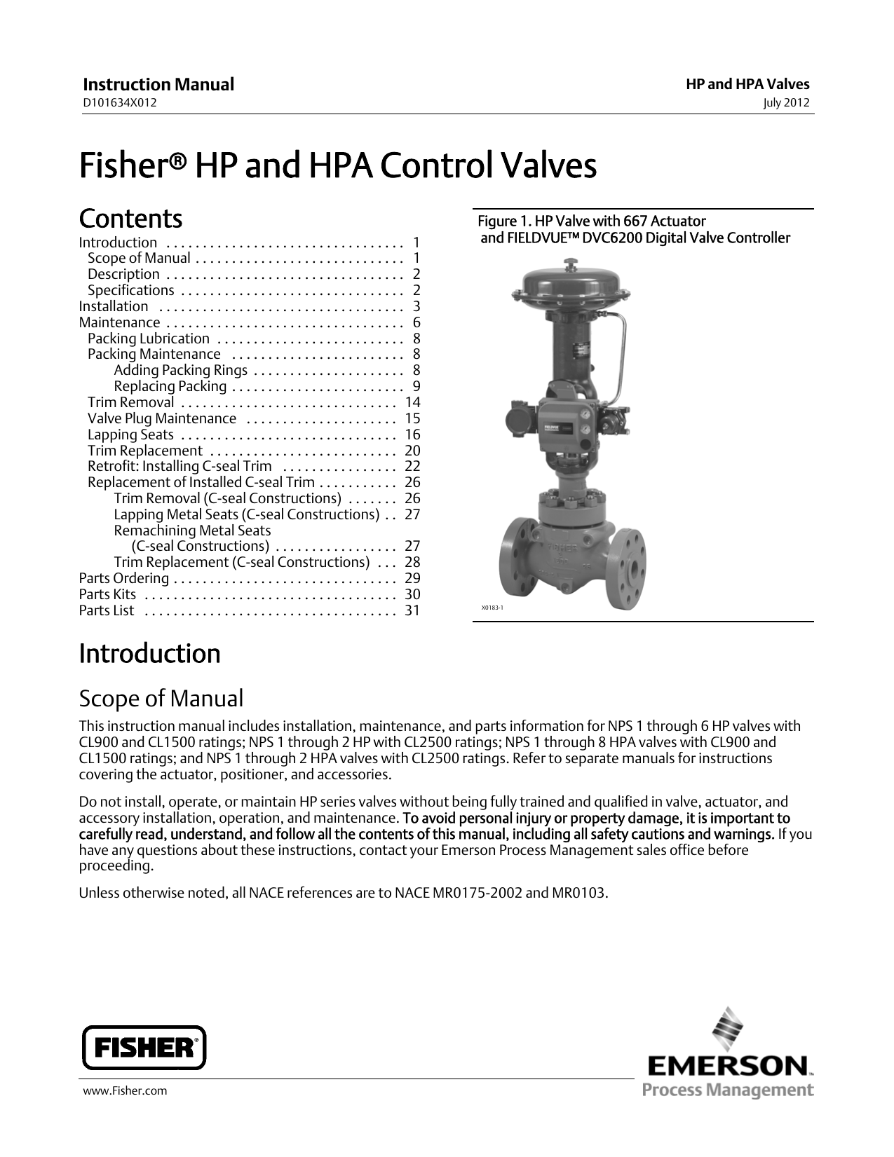 Fisherr FIELDVUE 8482 DVC6200 Digital Valve Controller Emerson