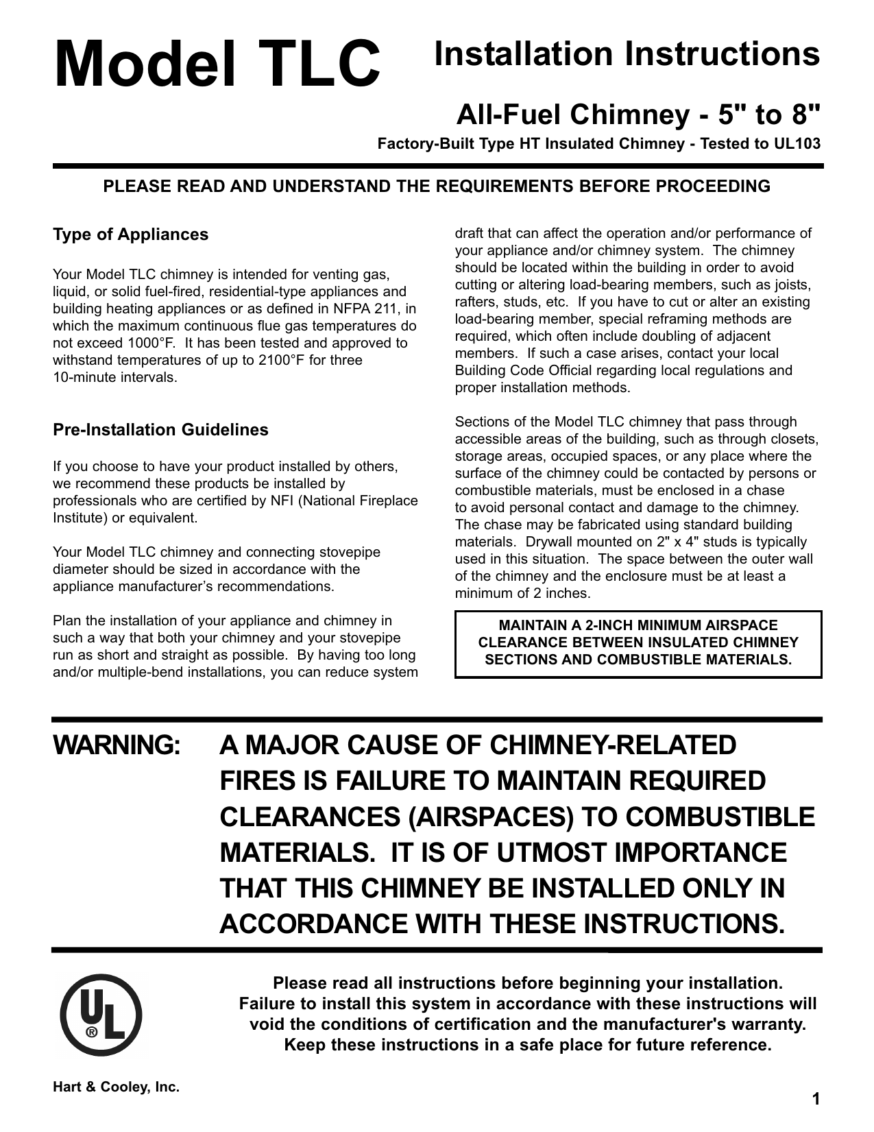 851354 Model Tlc Installation Instructions Qxp Manualzz Com