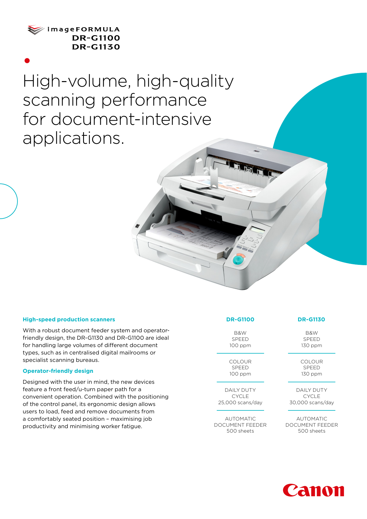 High Volume High Quality Scanning Performance For Document