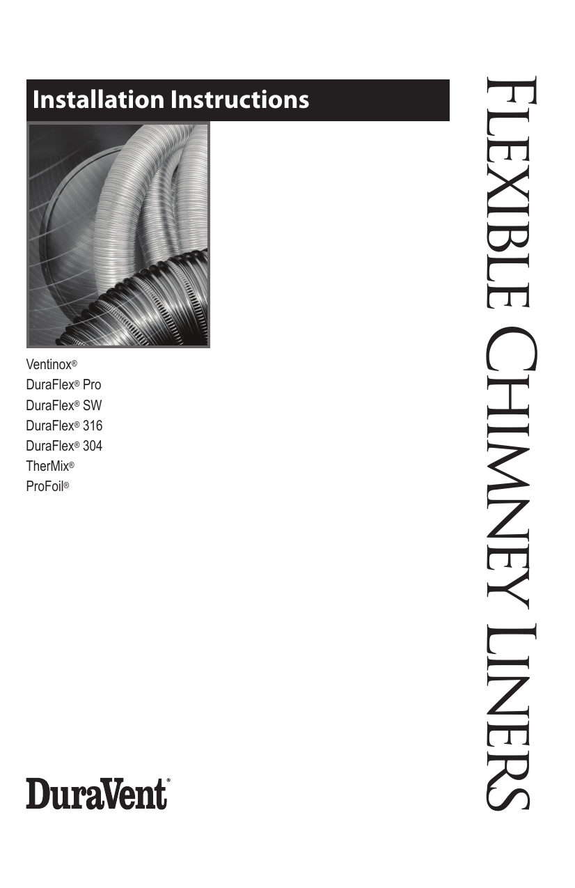 Flexible Chimney Liners Installation Instructions Manualzz