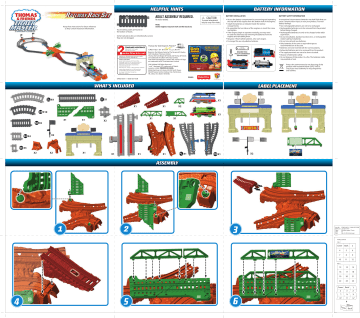 Trackmaster race sale set instructions