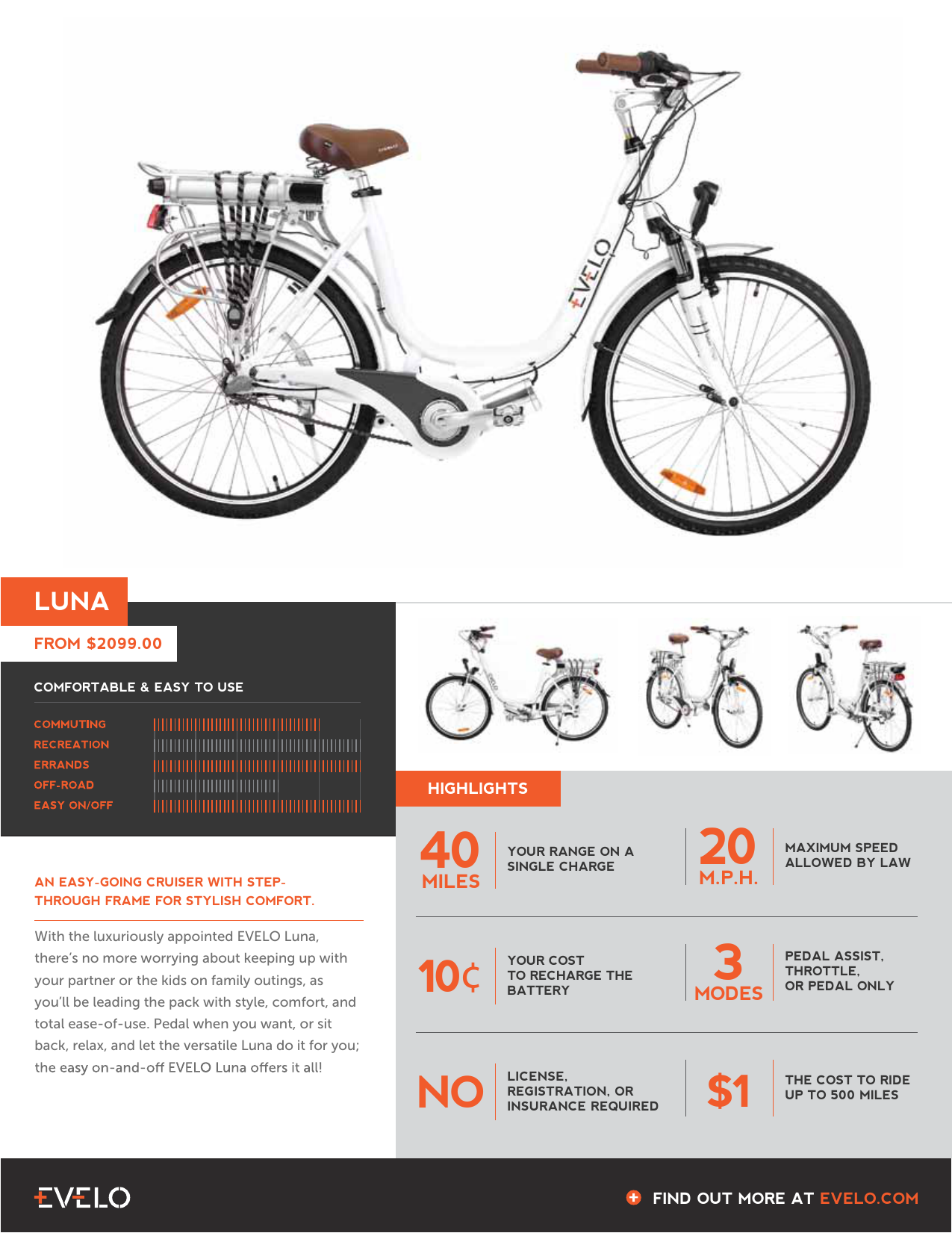 evelo luna electric bike