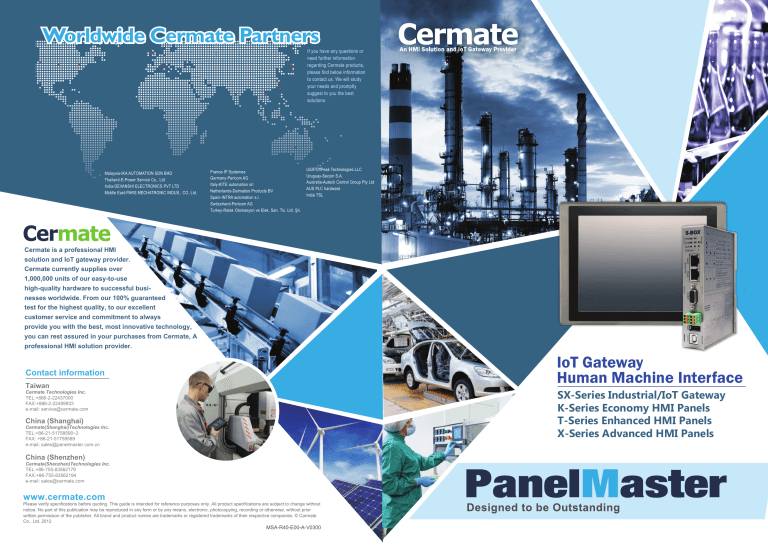 Worldwide Cermate Partners Cermate Technologies Inc Manualzz