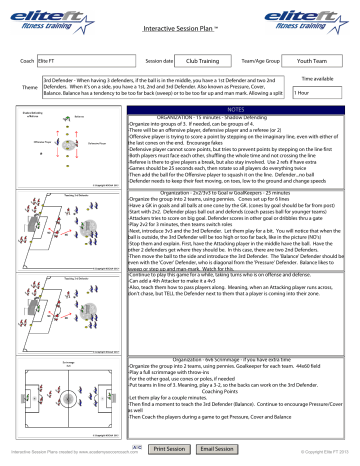 Academy Soccer Coach Interactive Session Plan 3 Manualzz