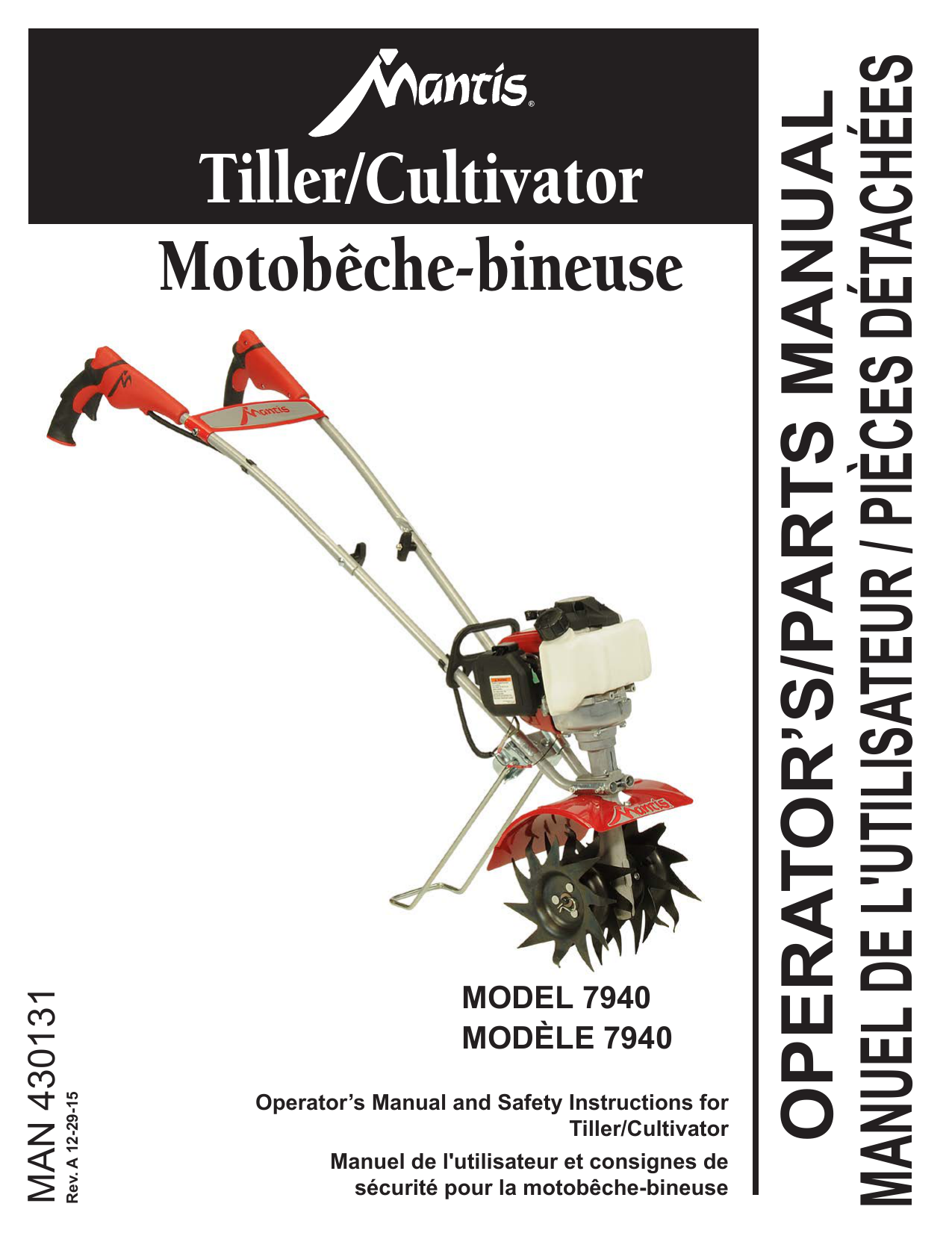 Tiller/Cultivator Motobêchebineuse Manualzz