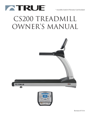 cs200 treadmill owner`s manual | Manualzz