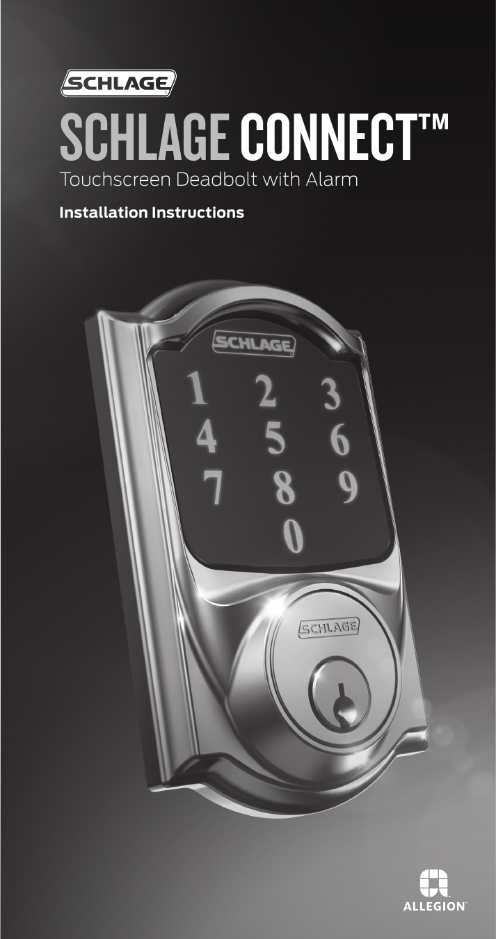 Schlage BE468CEN619 AccessControl Keypad Installation manual Manualzz