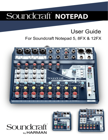 SoundCraft Notepad-5 Small-format Analog Mixing Console with USB I/O User guide | Manualzz