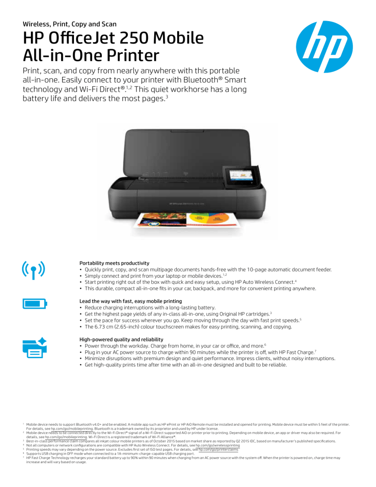 Hp Officejet 250 Mobile All In Manualzz