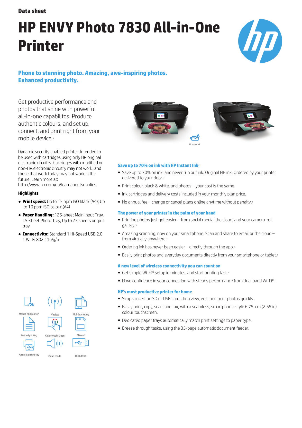 hp envy photo 7830 aio