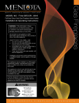 Mendota FV44 Decor Installation &amp; Operating Instructions