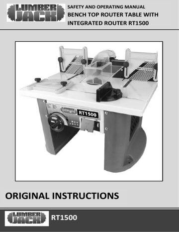 Original Instructions Manualzz, Central Machinery Router Table 91130 Parts