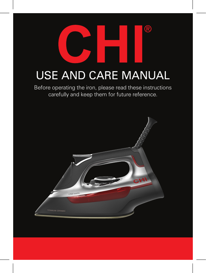 chi manual steam iron