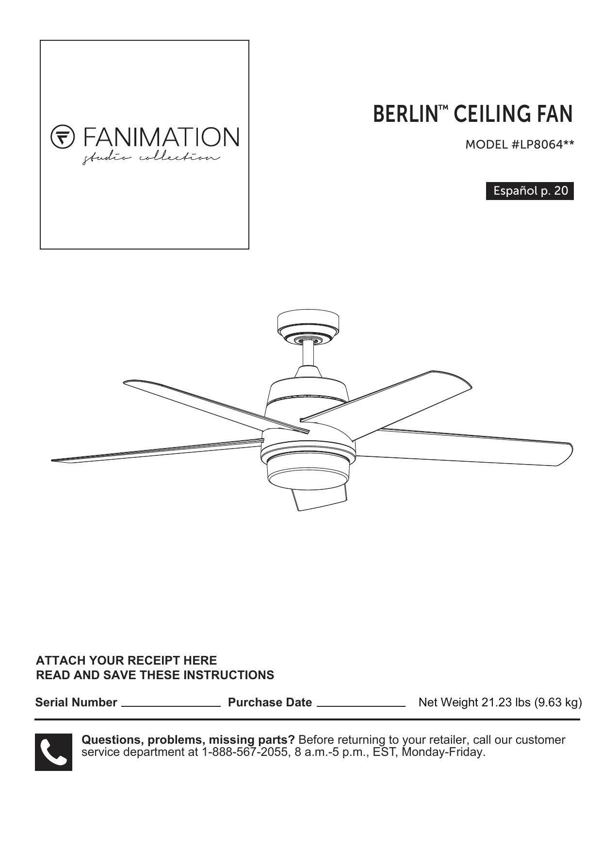 Ceiling Fan Berlin Manualzz Com