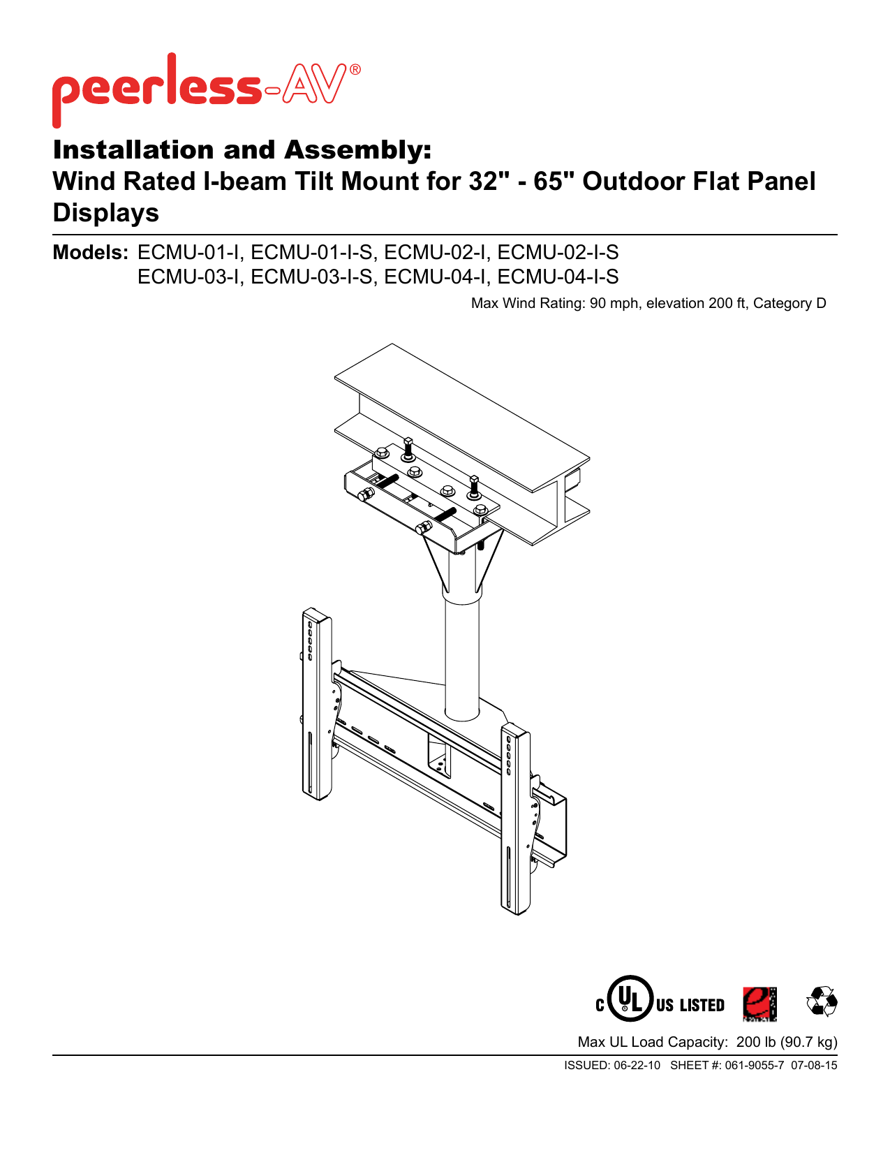 PEERLESSAV ECMU02I, ECMU01IS, ECMU03I, ECMU01I, ECMU04IS