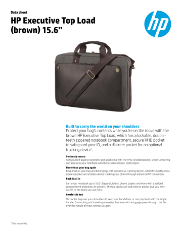 hp executive midnight backpack 17.3