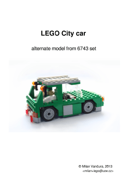 LEGO City car 6743 alternate model Instructions