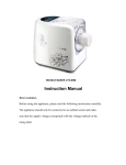 Noodle Maker JYS-N6M Instruction Manual