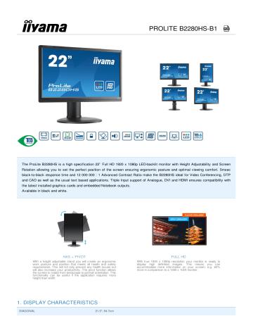 ProLite B2280HS-B1 | Manualzz