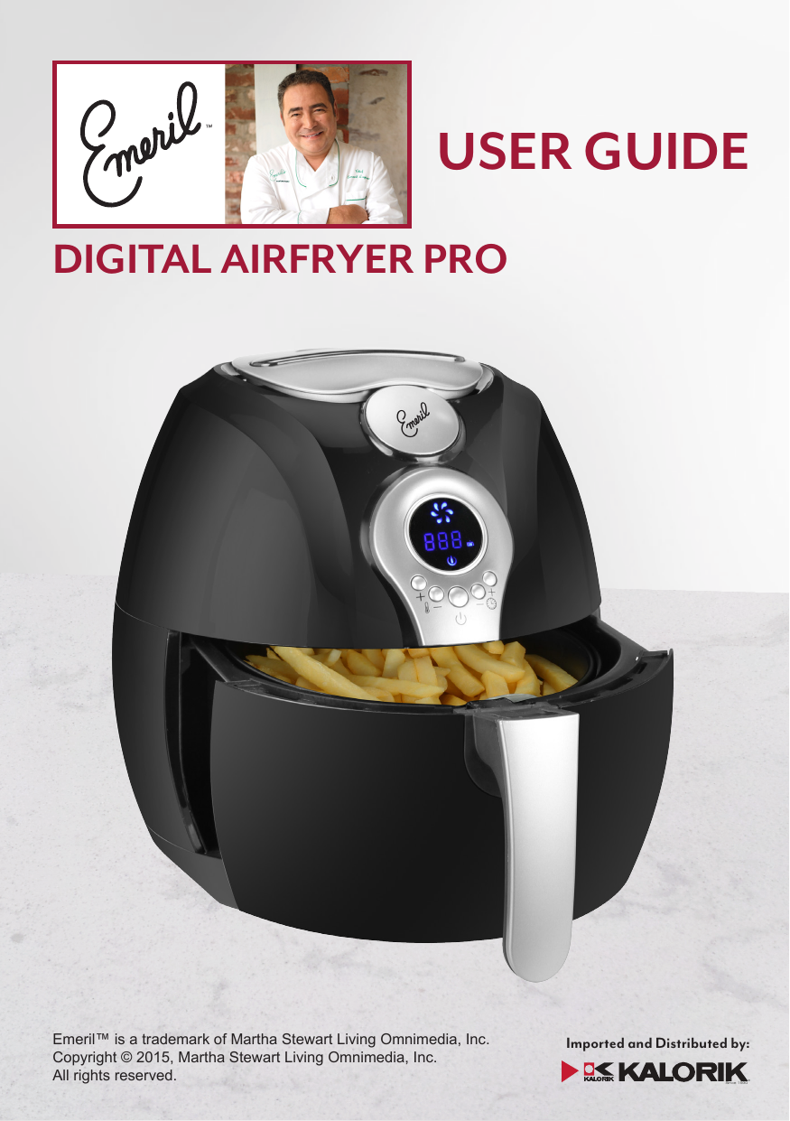 emeril digital airfryer pro with dual layer basket