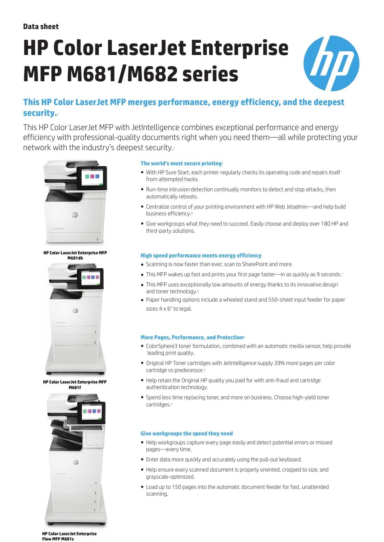 hp color laserjet enterprise m681dh