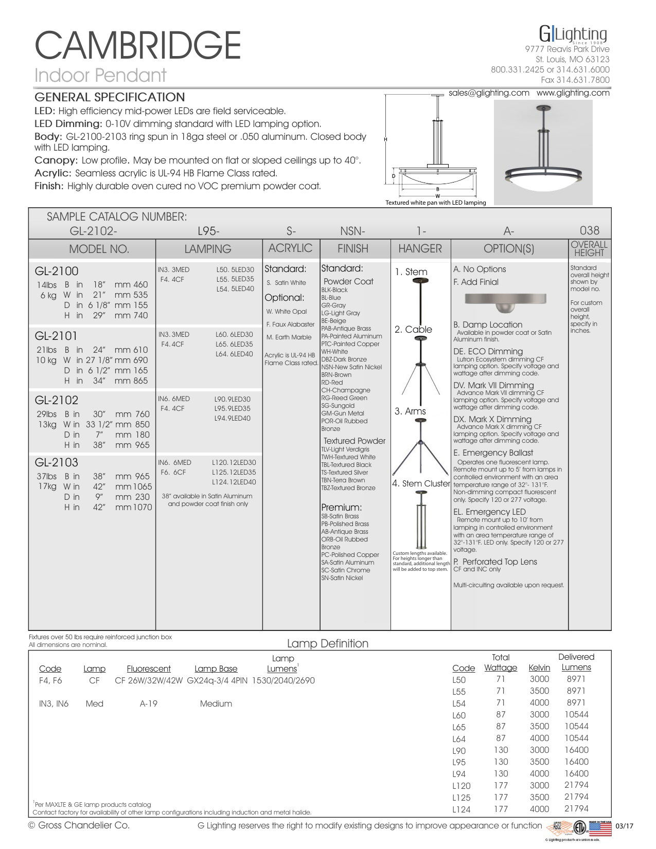 Cambridge G Lighting Manualzz Cambridge G Lighting Manualzz