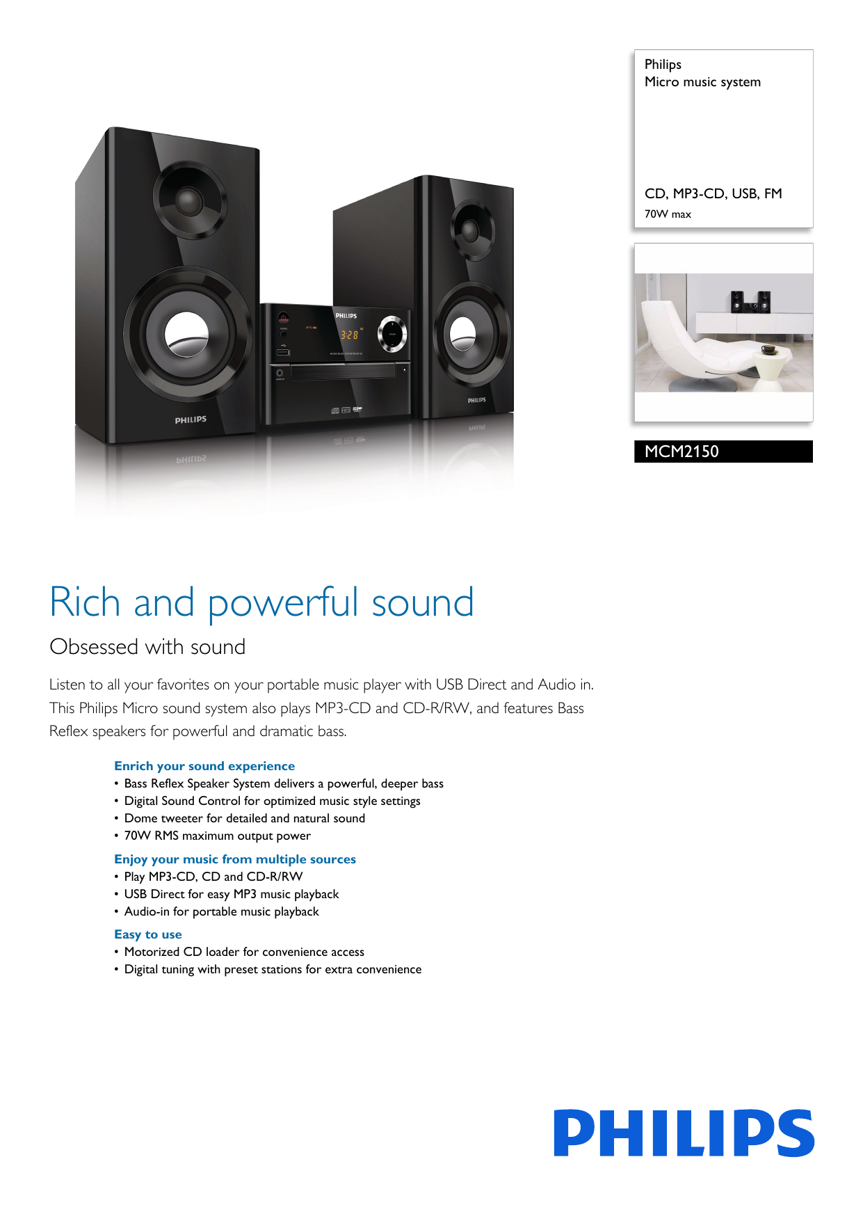 Philips btm2180 store home stereo system