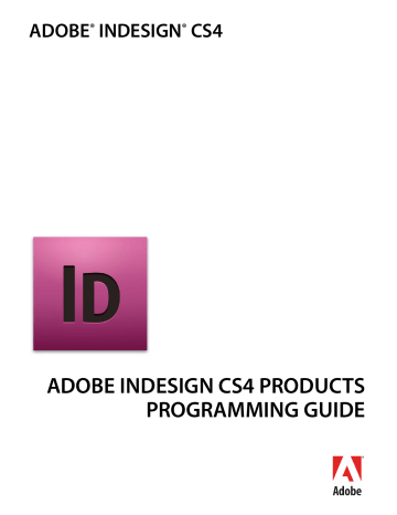 Adobe InDesign CS4 Guide | Manualzz