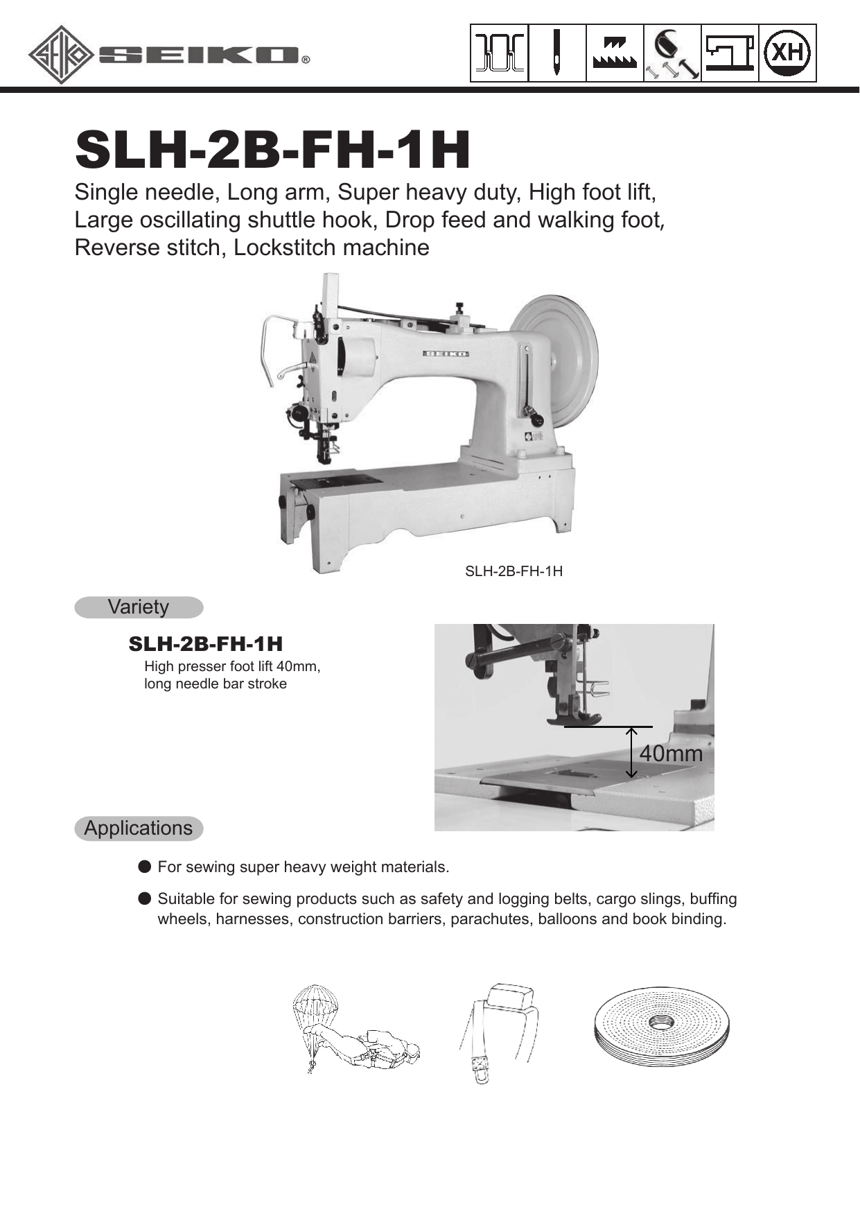 Heavy Duty Sewing Machine / SEIKO SEWING MACHINE CO.,LTD. | Manualzz