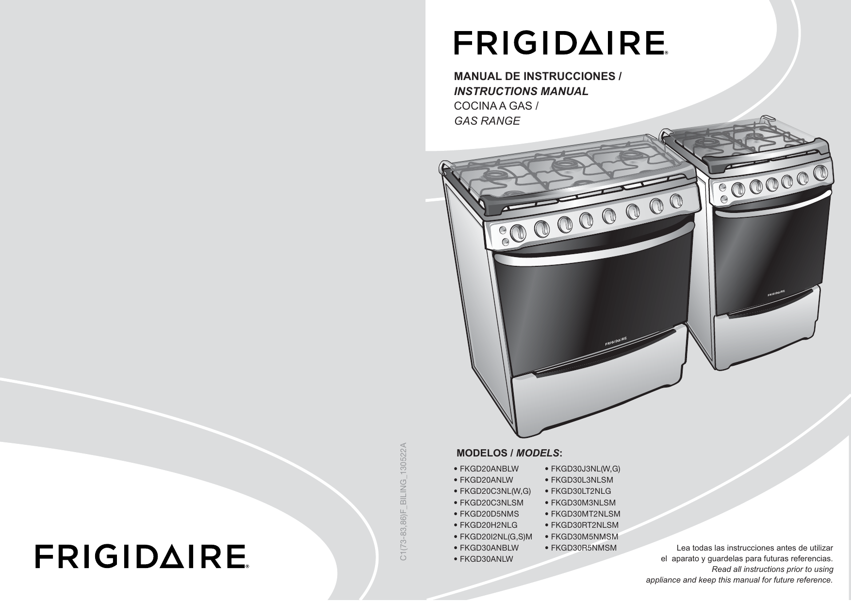 manual de instrucciones / instructions manual cocina a gas / gas | Manualzz