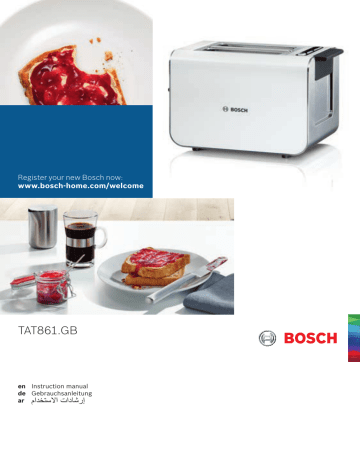 Bosch TAT8611GB Styline 2 Slice Toaster Benutzerhandbuch | Manualzz