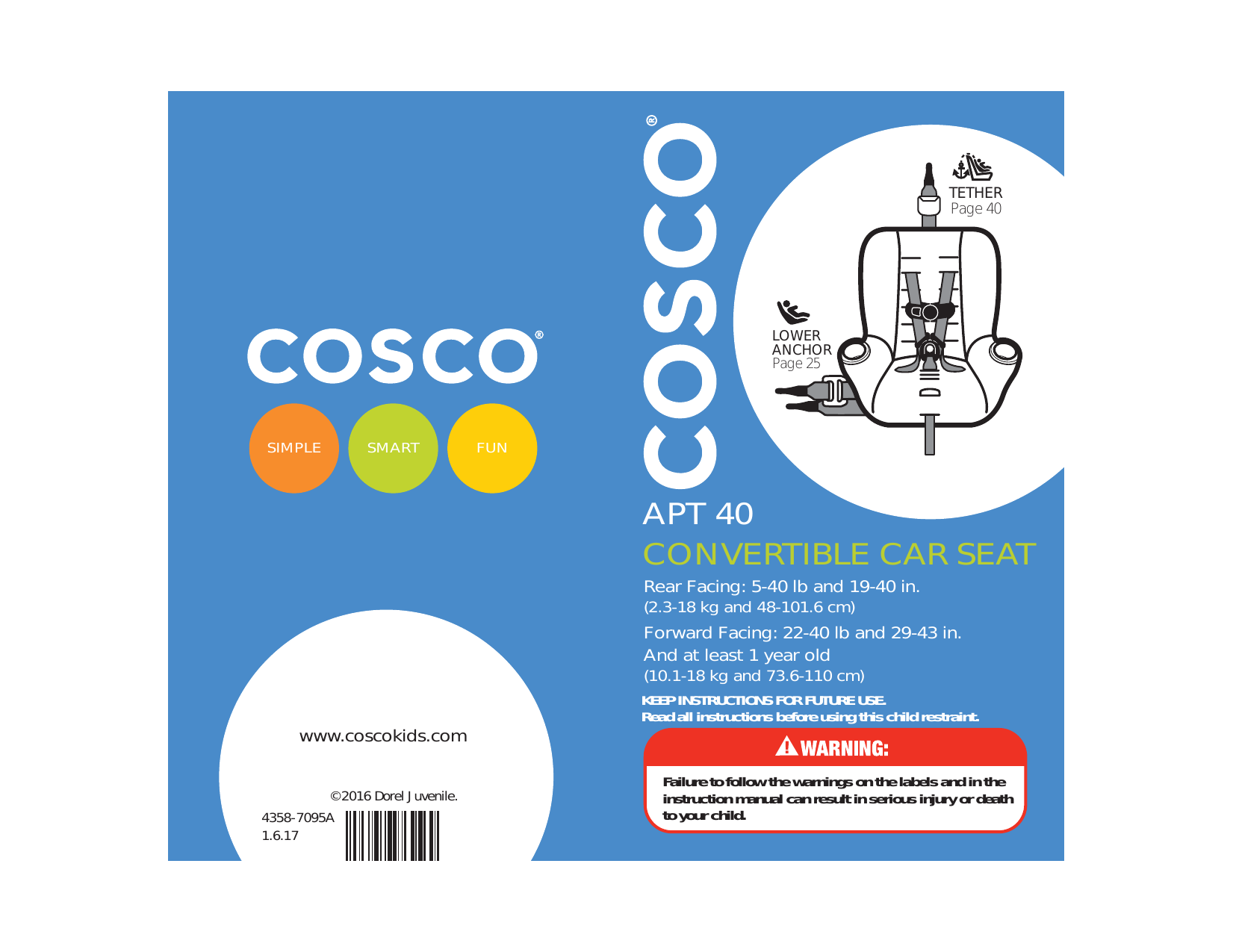 cosco apt 50 convertible car seat manual