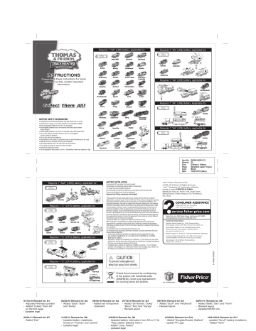 Mattel Thomas & Friends TrackMaster Edward with Car Instruction Sheet | Manualzz