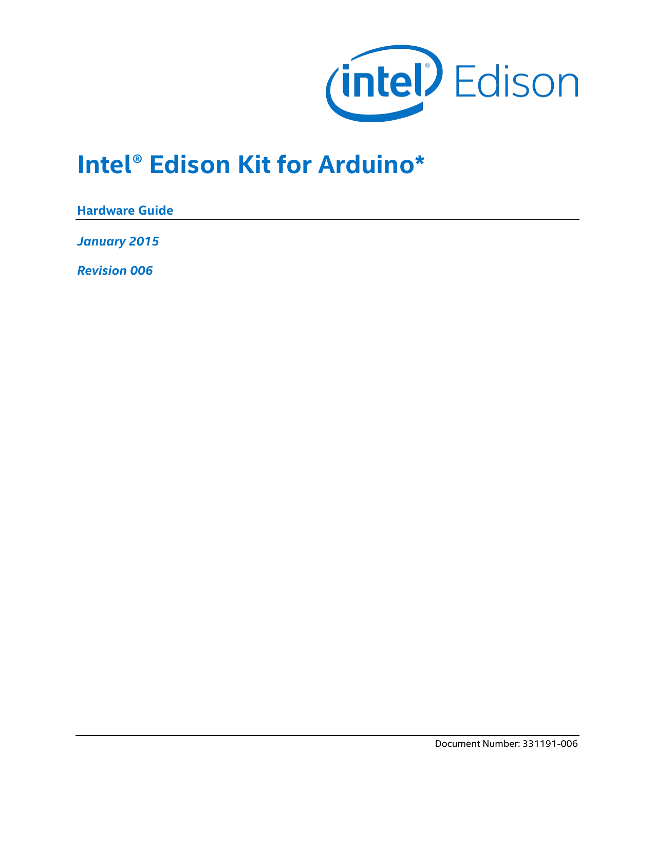 Intel® Edison Kit for Arduino* Hardware Guide Manualzz