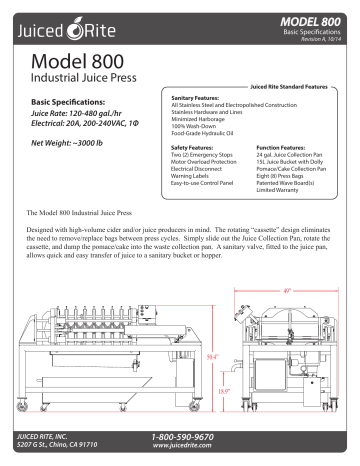 Model 800 | Manualzz