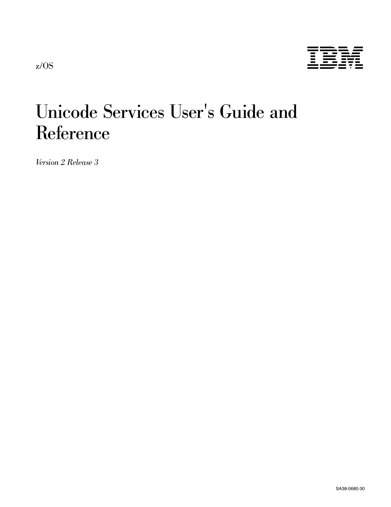 Z Os Unicode Services User S Guide And Reference Manualzz