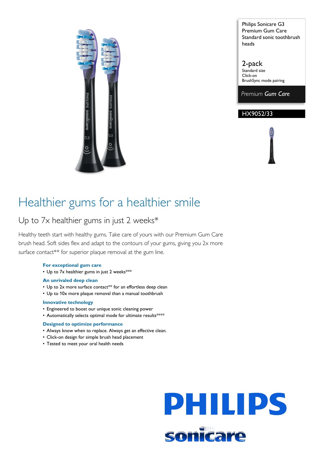 philips sonicare g3 premium gum care toothbrush head
