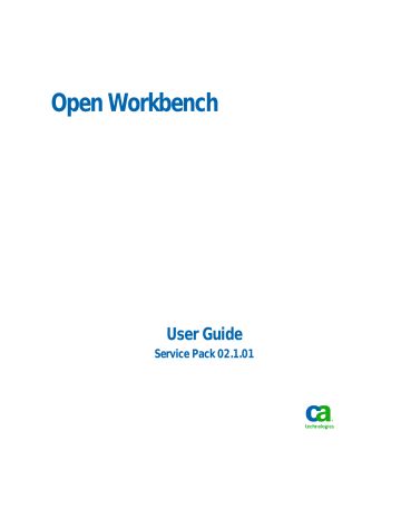 Open Workbench User Guide | Manualzz