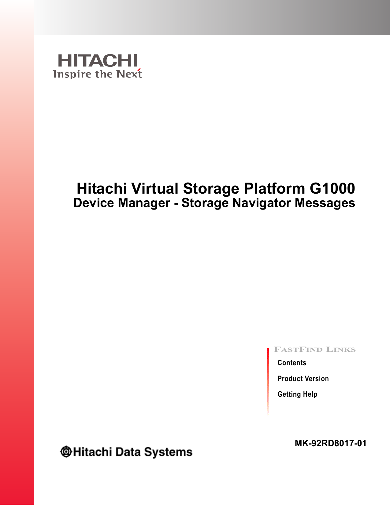 Hitachi Virtual Storage Platform G1000 Device Manualzzcom - 