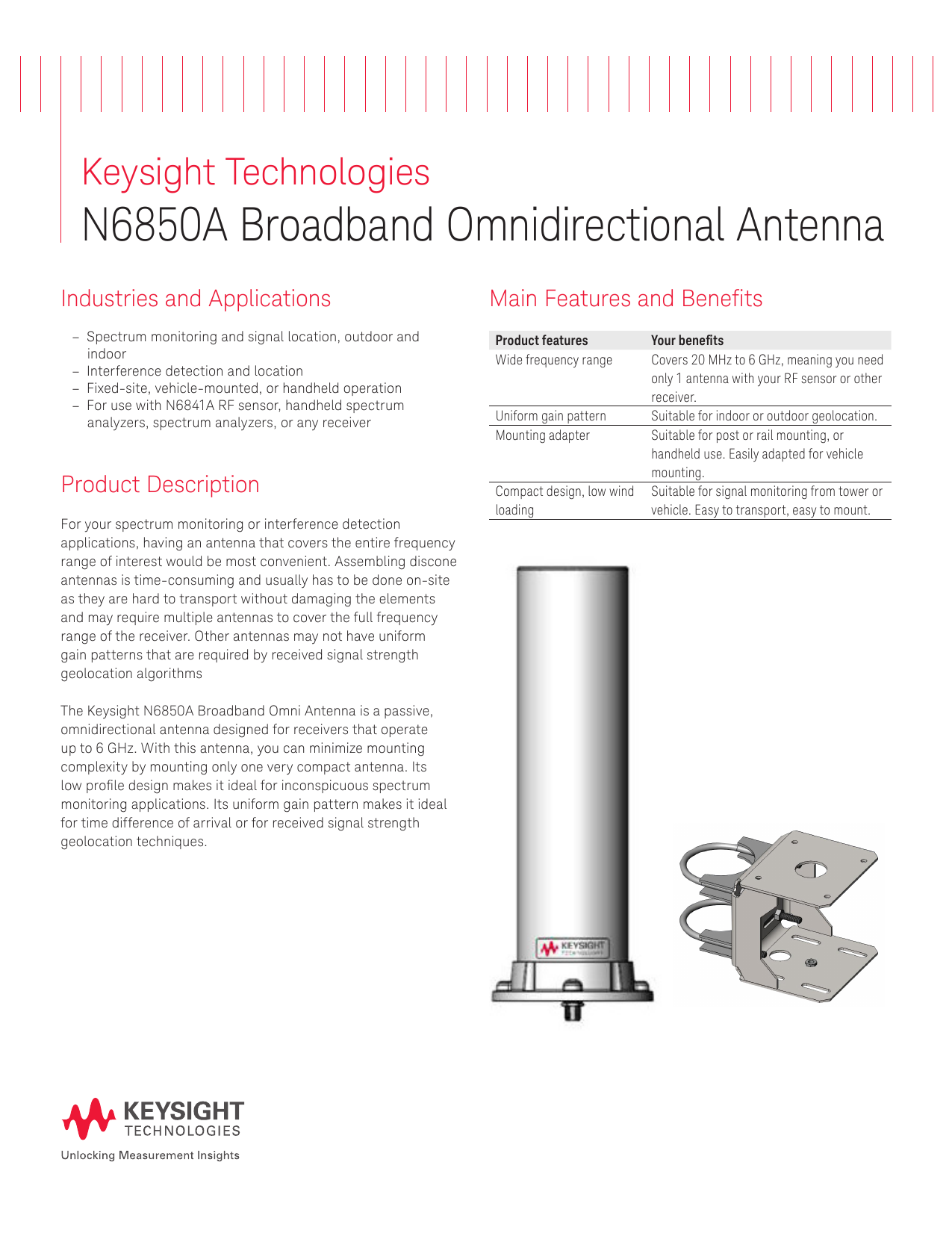 N6850A Broadband Omnidirectional Antenna Manualzz
