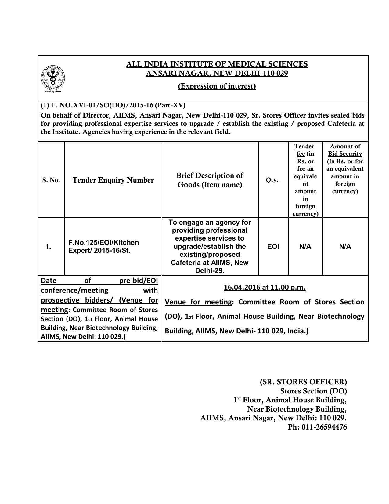 Tender Enquiry Number Brief Description of Goods | Manualzz