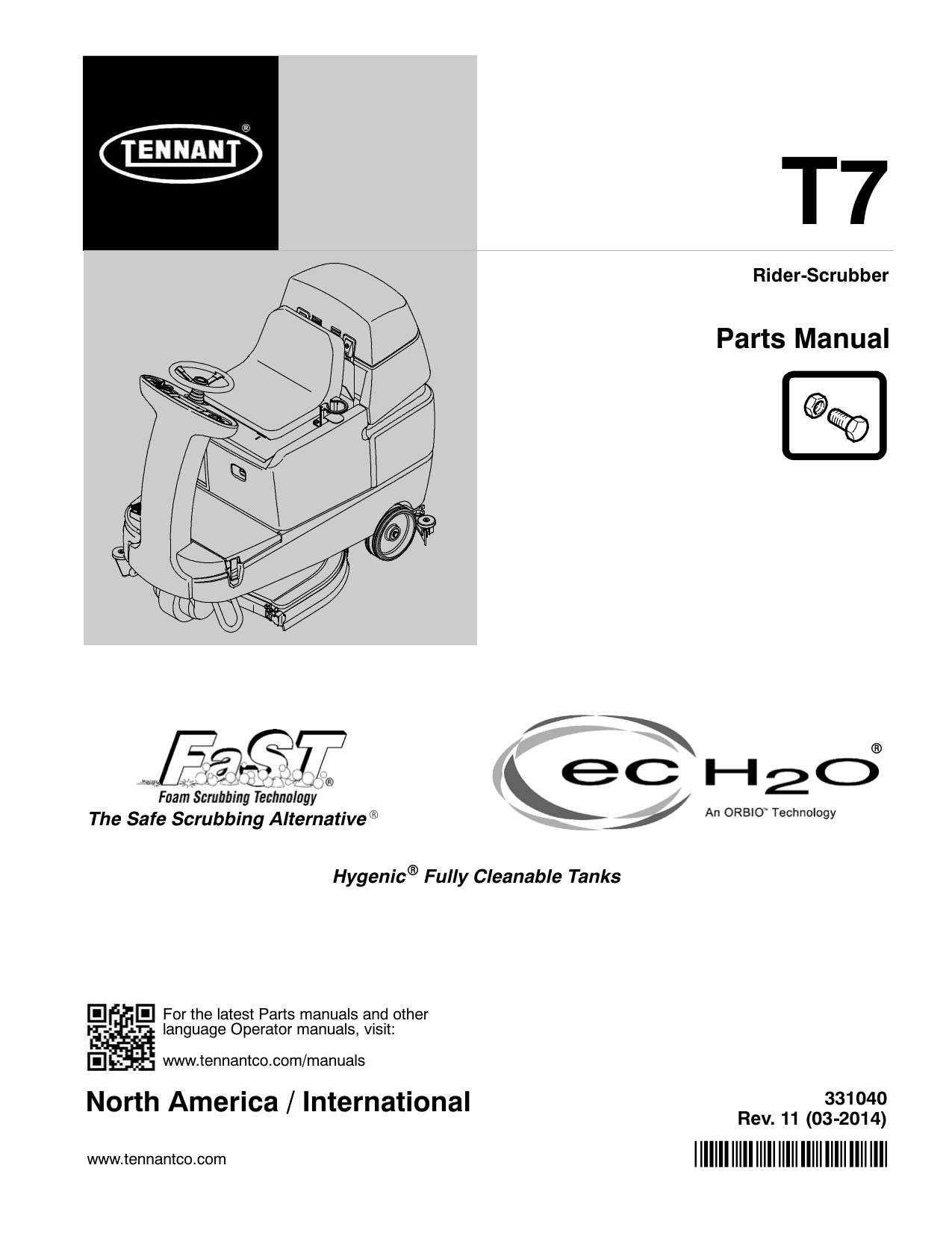MT7 User manual Tennant T7 Parts Manual Manualzz